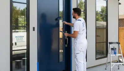 Professional door painting service by expert house painters in Columbus, OH