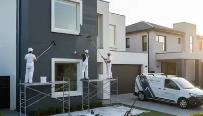 Professional exterior house painters applying weather-resistant paint in Columbus, OH