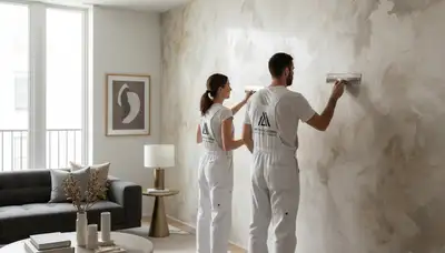 Faux painting in Columbus, OH with custom decorative finishes by expert house painters