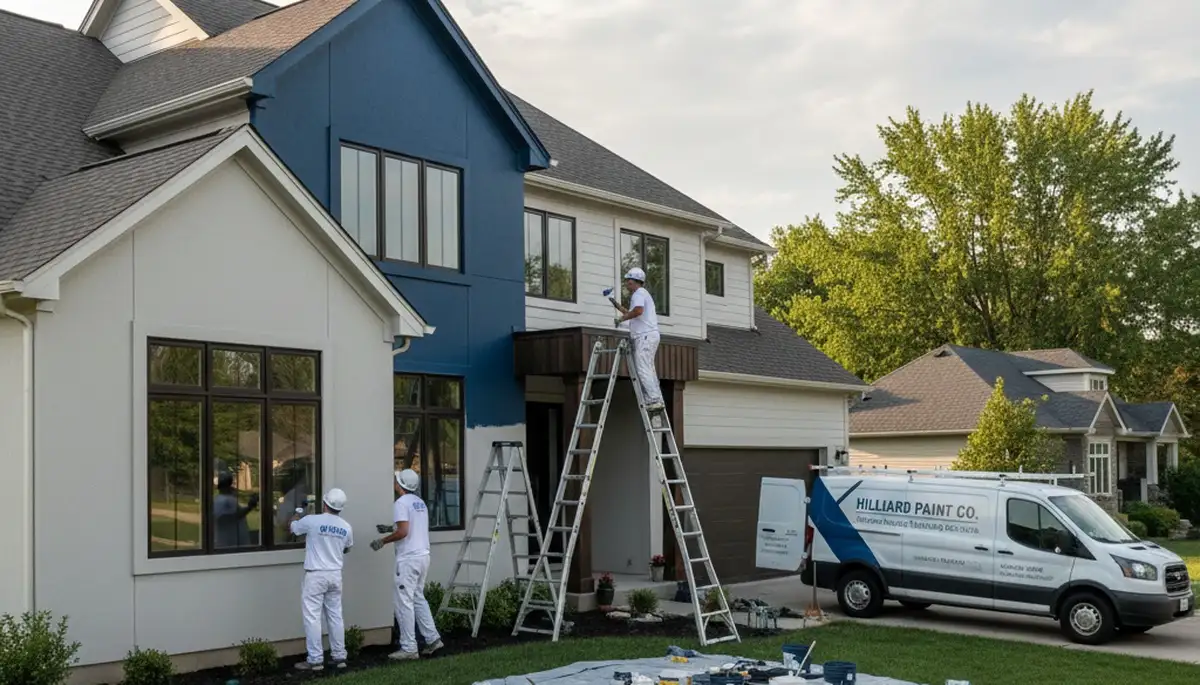 Professional house painters in Columbus OH providing expert residential exterior painting services