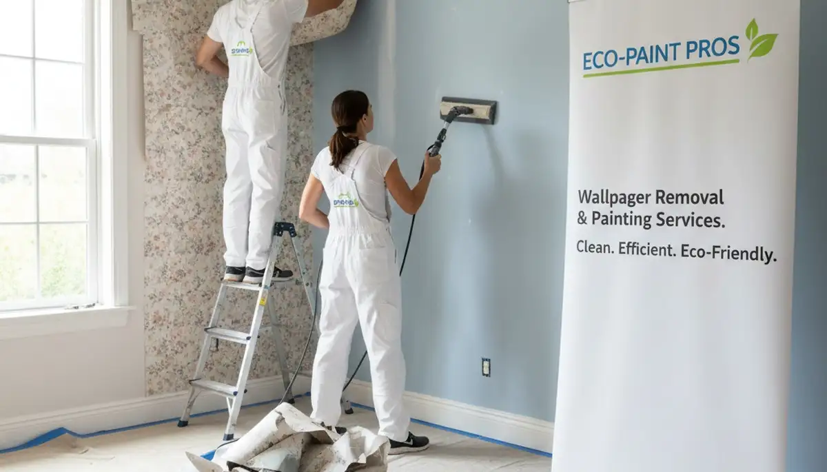 Professional wallpaper removal service in Columbus, OH for smooth, paint-ready home walls